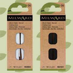 Milward Non-roll woven elastic 12mm - 5x2m