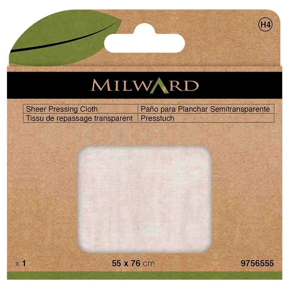 Milward Opstrijkdoek 100% zijde organza 55x76cm - 5st
