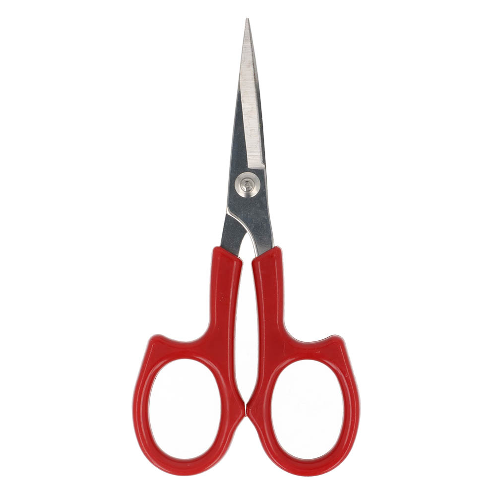 Milward Borduurmachineschaar gebogen punt rood 13cm  - 3st