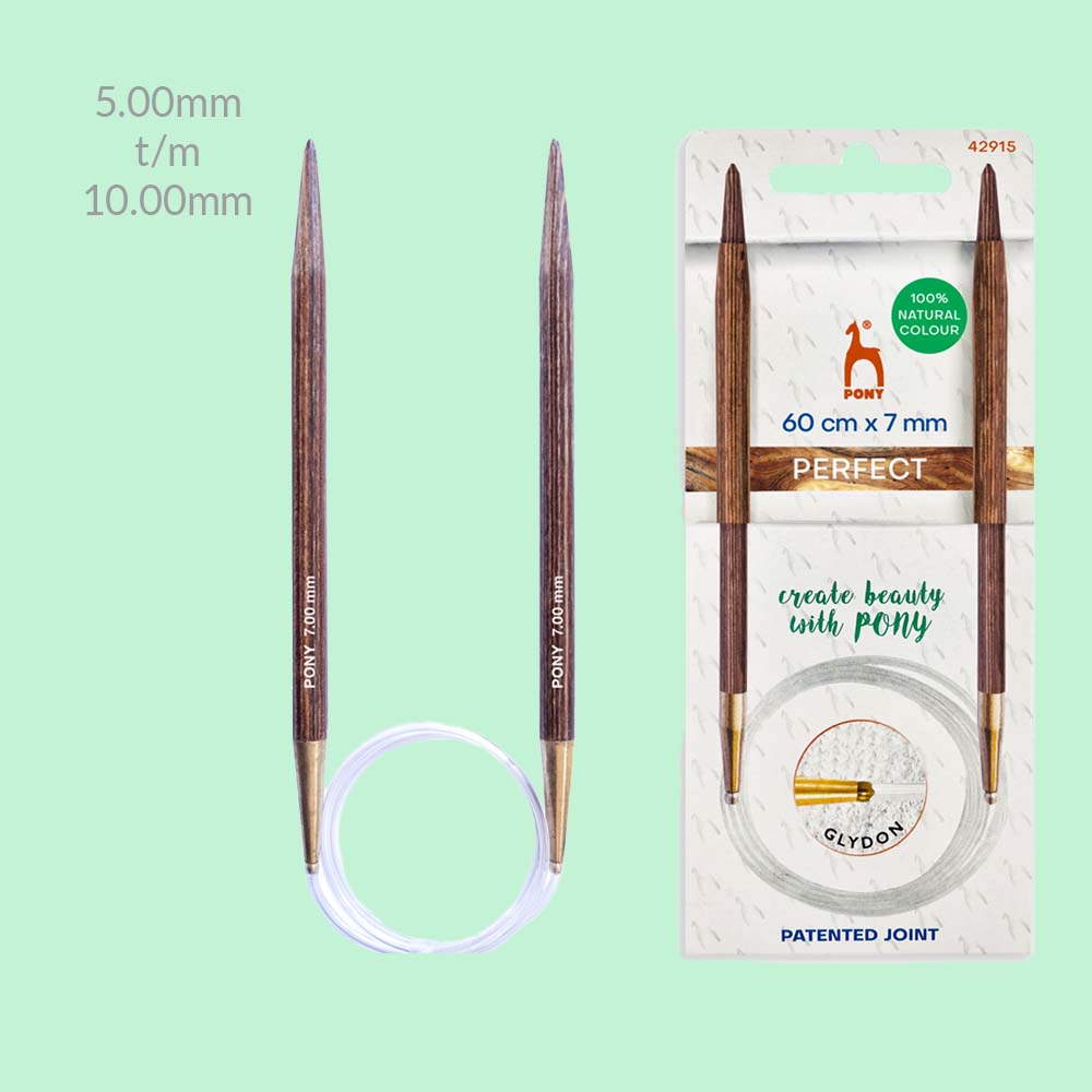 Pony Perfect Rondbreinaalden hout 60cm 5.00-10.00mm - 1st