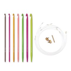 Pony Colour Tunisian crochet hook set 3.00-6.00mm - 1pc