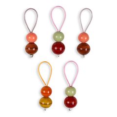 Pony Stitch markers wood - 1x5pcs