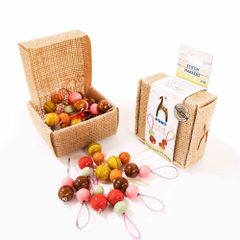 Pony Stitch markers Just Jute wood - 1x10pcs