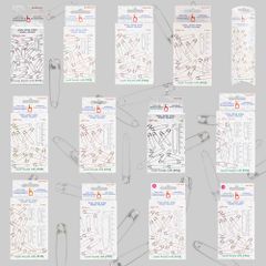 Pony Safety pins 22-78mm - 1x48-72-144pcs