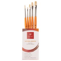 Pan Art Penselenset natuurlijk haar nr.02-14 - olie - 1x5st