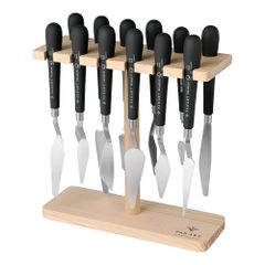 Pan Art Palettmesser-Set auf Holzständer - 1Stk