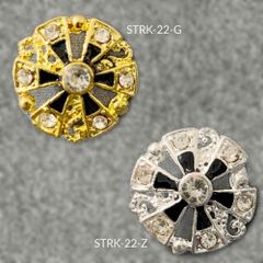 STRK22 rhinestone Button GO of SI - 10pcs