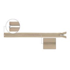 YKK Metaalrits deelbaar nr.5 40cm zilver