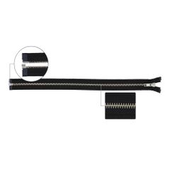 YKK Metall-Reißverschluss teilbar Silber Nr.5 80cm