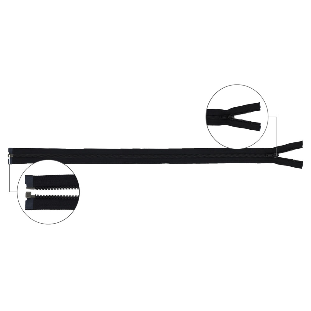 YKK Spiraalrits deelbaar metaal nr.5 90cm